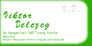 viktor delczeg business card